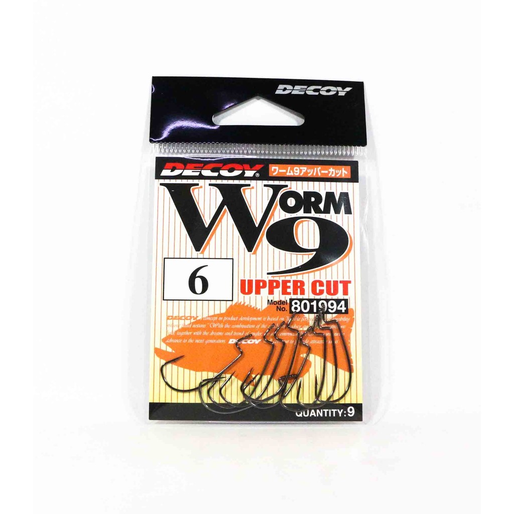 Decoy Worm 9 Upper Cut Worm Hooks ขนาด 6 (194)