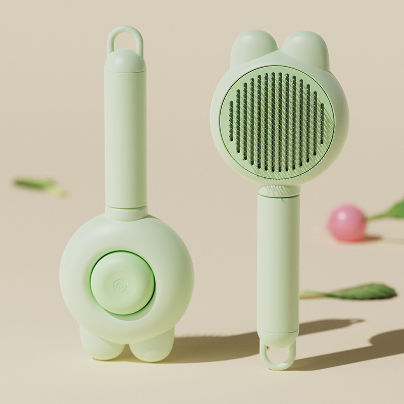 แปรงขนแมว แปรงขนแมวไอน้ำ หวีแมว หวีแปรงขนสัตว์ หวีกำจัดขน สำหรับสุนัขและแมว มีปุ่มดันขนออก CW23 - รูปที่ 5