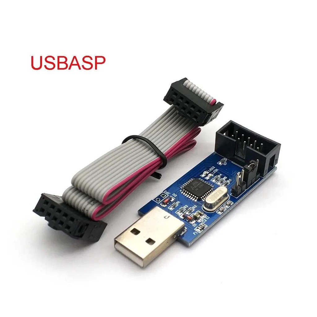 Usbasp USBISP AVR โปรแกรมเมอร์ USB ISP USB ASP ATMEGA8 ATMEGA128 รองรับ Win7 64K