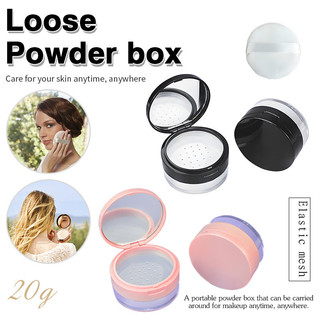 20g Portable Powder Case Bulk Foundation Organiser Travel Cosmetic Case with MirrorCosmeticContainer