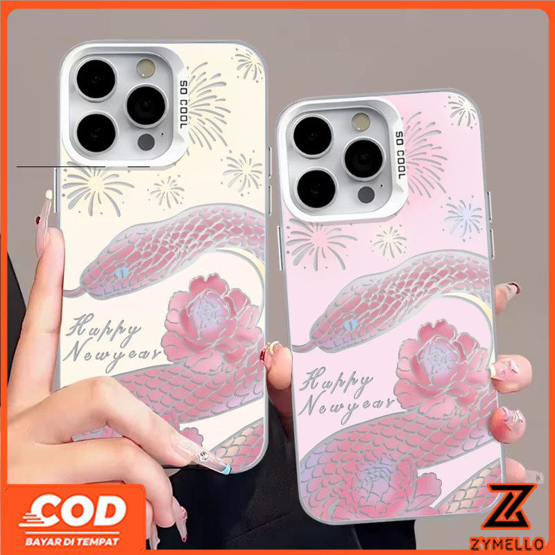 สำหรับ OPPO realme Note 60 realme C75 realme Note 50 realme C61 C53 C51 C67 C21Y C63 C61 C35 C55 narzo 50A PRIME Foundation ดอกไม้ไฟงูกันกระแทก TPU เคสโทรศัพท์