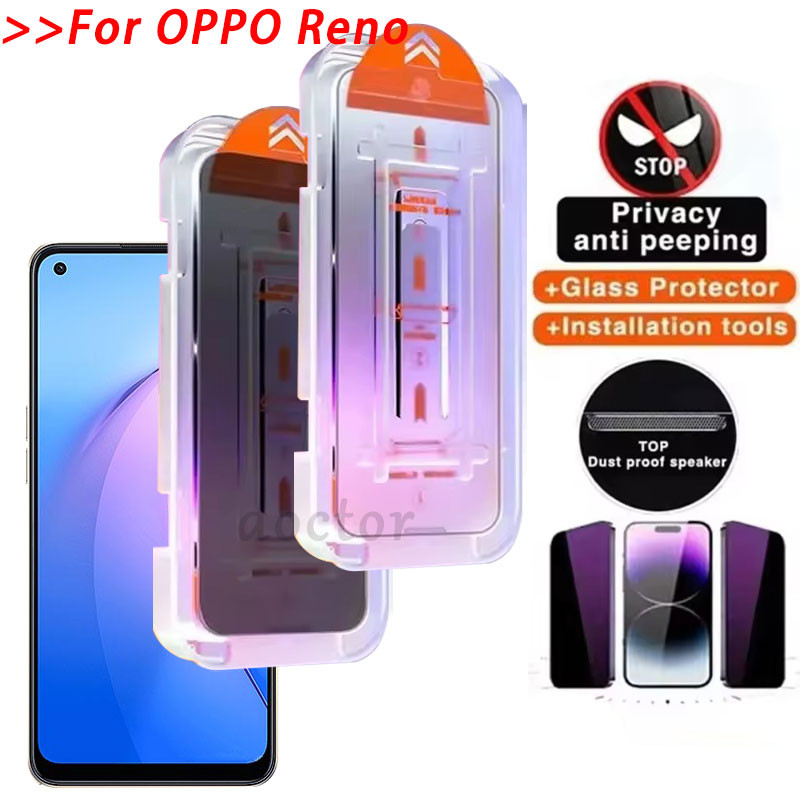 ฟิล์มกระจกนิรภัยใส ติดตั้งง่าย สำหรับ OPPO Reno 15 15F 14 14F 13 13F 12 12F 11 11F 8 8Z 7 7Z 6 5 5Z 4 3 2 2F 2Z Pro Plus Max Pro+ 4G 5G 2026