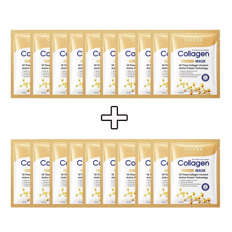 Beauty หน้ากากเซรั่มบำรุงผิว 25g มาสก์คอลาเจนเติมความชุ่มชื้น SADOER มาส์กหน้า บำรุงผิวหน้าความงาม ราคา ถูกที่สุด ดีลบีเคเค แกลเลอรีภาพที่ 6