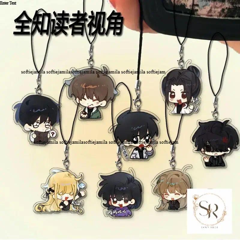 อะนิเมะนวนิยาย omniscient of poison orv มุมมองคอสเพลย์พวงกุญแจเข็มกลัดอะคริลิค badge พวงกุญแจโซ่ไฟฟ้