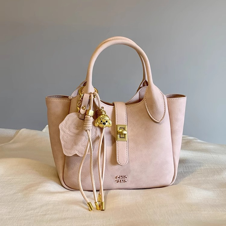 [Chio2nd] Bread Puppy Windsor Totel Bag-Nanfeng สไตล์เดียวกัน2025กระเป๋าสะพายข้างแบบพกพาแฟชั่นใหม่