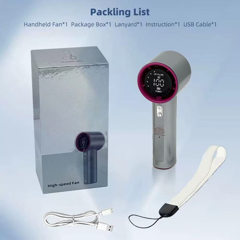 2025 รุ่นใหม่ S001 พัดลมพกพา มือถือ ลมแรง เงียบ ปรับความเร็วได้ ชาร์จ USB แบตอึด รูปที่ 7