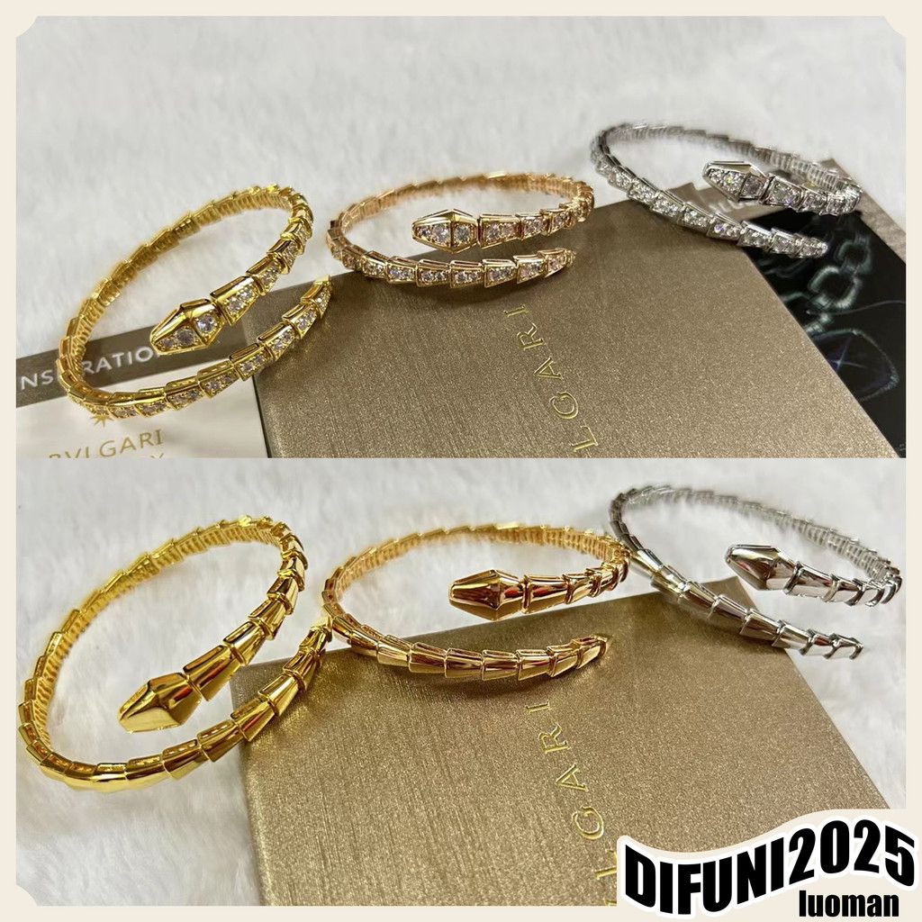 สร้อยข้อมืองูประดับเพชรหนึ่งห่วง