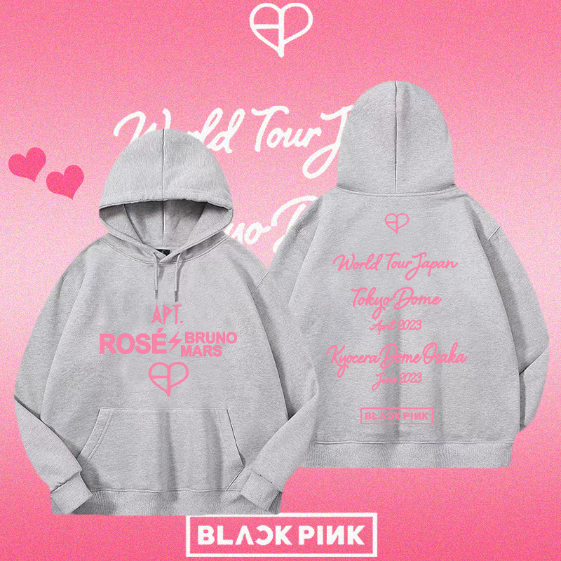 👕HOT! NEW เสื้อฮู้ดแขนยาว Blackpink ROSÉ & Bruno Mars APT.❤❤  |  เพลงใหม่ 《APT.》 oodie ใส่ได้ ทั้ง ช