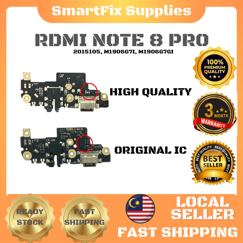 บอร์ดชาร์จ Redmi Note 8 PRO ชาร์จพอร์ต USB เปลี่ยน 2015105, M1906G7I, M1906G7G