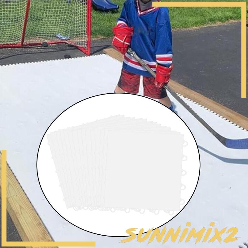 [Sunnimix2] 15 ชิ้น Dryland กระเบื้องน้ําแข็งสังเคราะห์ ICE Hockey Board Professional 9.84x9.84 นิ้ว