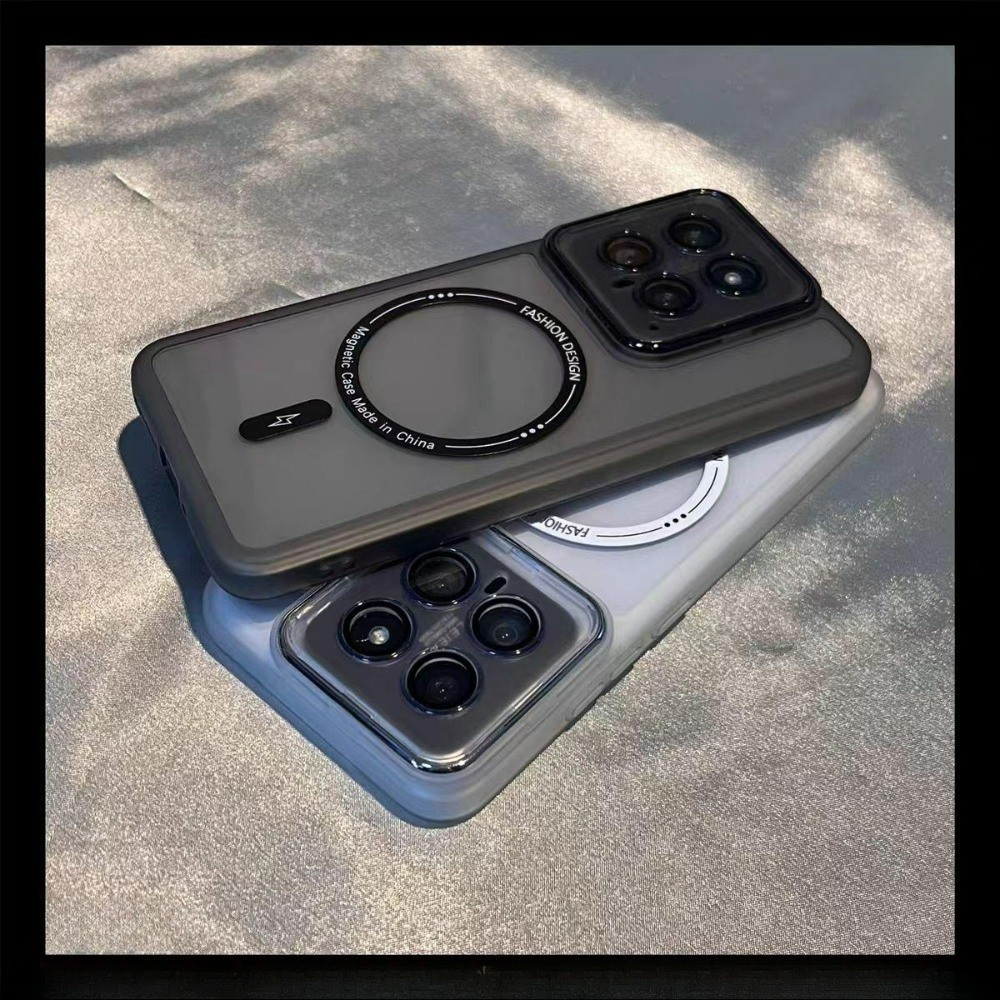 Magnetic Charging Lens Protect Full Cover เคส Xiaomi 14T 15T 17T 13T 12T 12 13 14 15 17 Pro เคสโทรศัพท์ Mi15 Mi14 Mi13 Ultra Phone Cover
