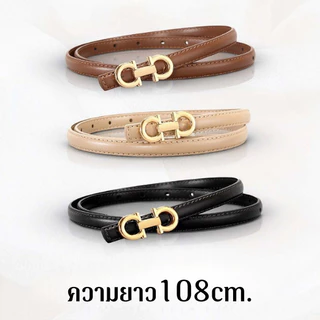🆔888ใหม่ เข็มขัดผู้หญิง เส้นเล็ก สไตล์เกาหลี แฟชั่นสำหรับผู้หญิง