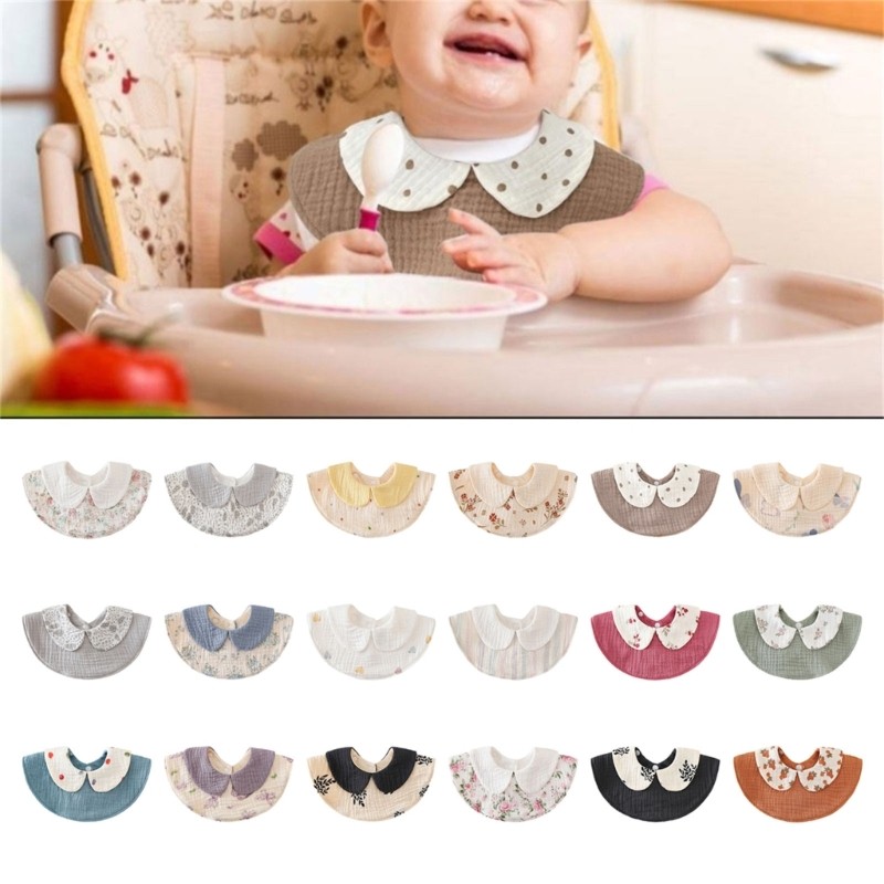 Cozy Cotton Bib Soft Absorbent Baby Burp Cloth Feeding Bib สําหรับทารกและเด็กเล็ก