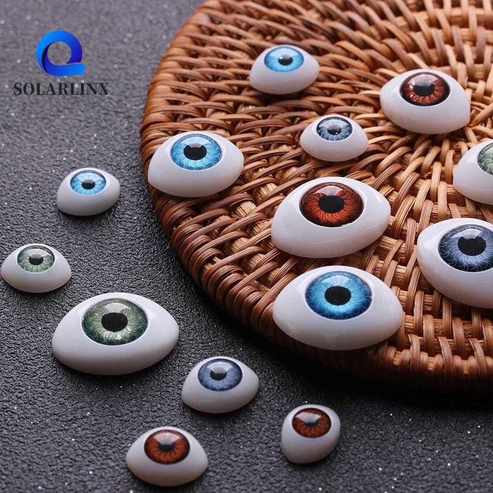 SOLARLINX ตุ๊กตาความปลอดภัยตา DIY Craft อุปกรณ์เสริม 20 ชิ้น/เซ็ตตุ๊กตาของเล่นตาปลอมตาสัตว์ของเล่นหุ่นทําตุ๊กตา Bjd Eyeball