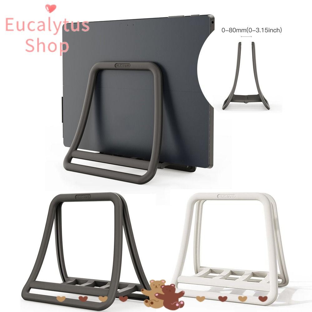 EUCALYTUS1 ขาตั้งแล็ปท็อปแนวตั้ง, รองรับแท็บเล็ตที่มั่นคง, ที่ถอดออกได้ติดตั้งง่ายแท่นวางโน๊ตบุ๊คตั้