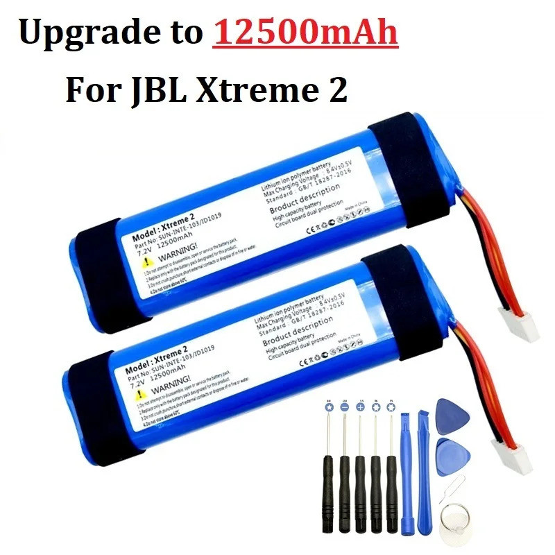 แบตเตอรี่สำหรับ JBL Xtreme 2 Xtreme2ของแท้12500มิลลิแอมป์ SUN-INTE-103 2INR19/66-2 ID1019ลำโพงบลูทูธ