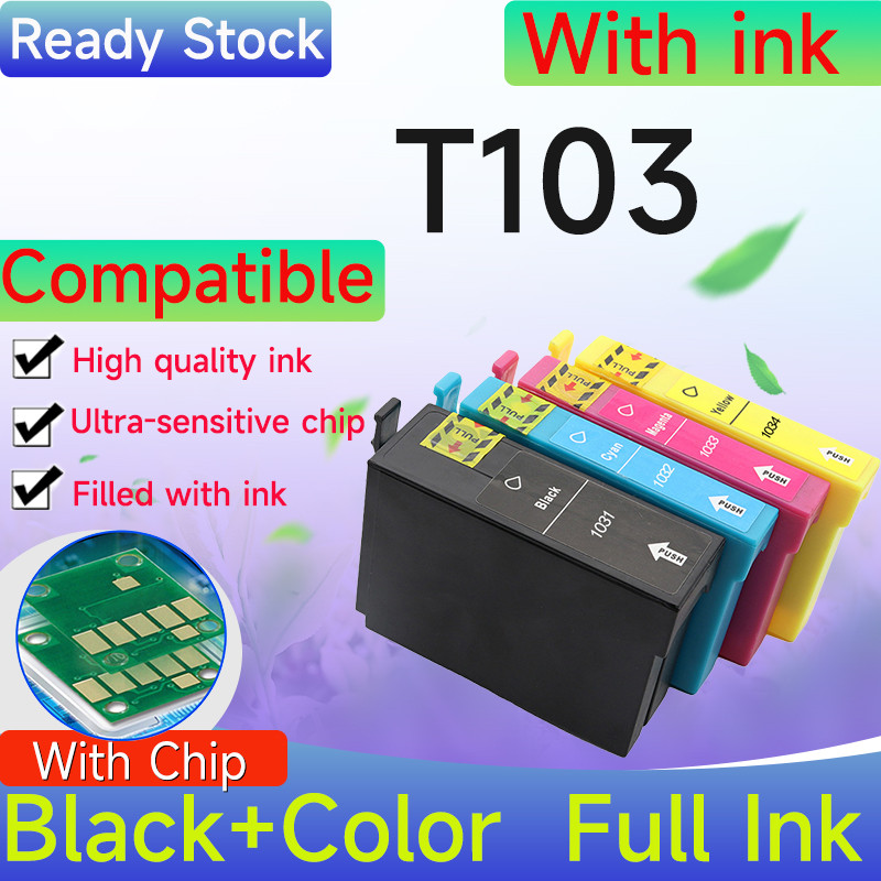 ตลับหมึก Epson 103 ที่รองรับสําหรับ T140W / TX600FW / TX610FW / TX550W / TX510FN / TX515FN / T1110