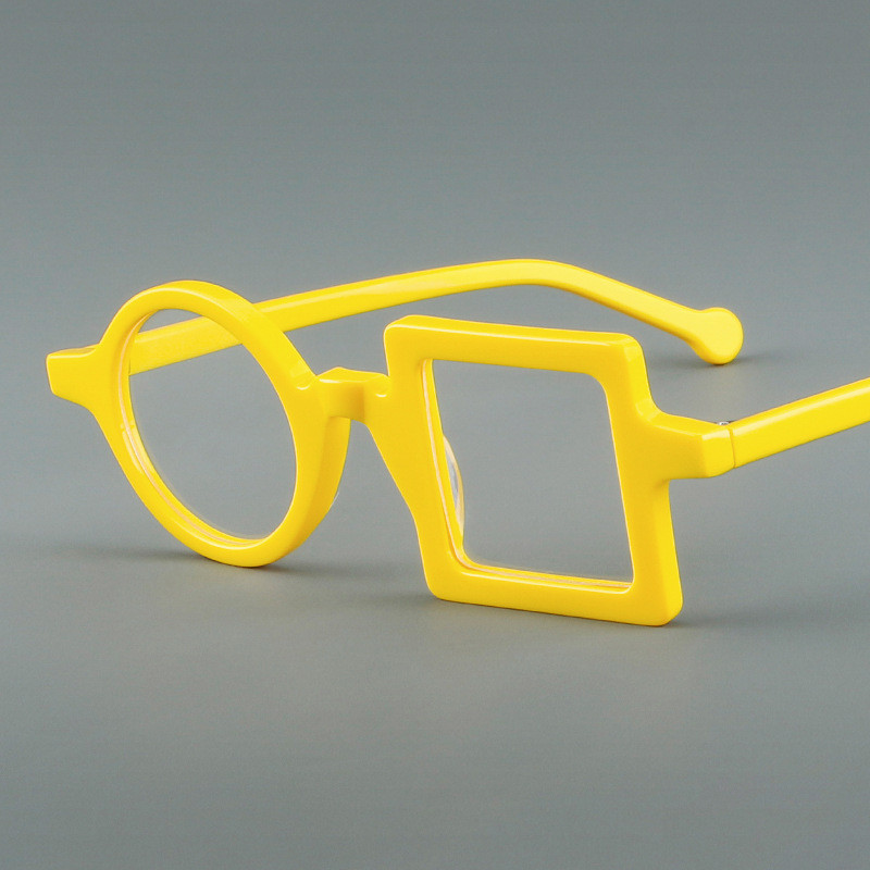 แฟชั่นปาร์ตี้ตลก Acetate กรอบแว่นตา Unisex ส่วนบุคคล Retro รอบสแควร์แว่นตา 8030