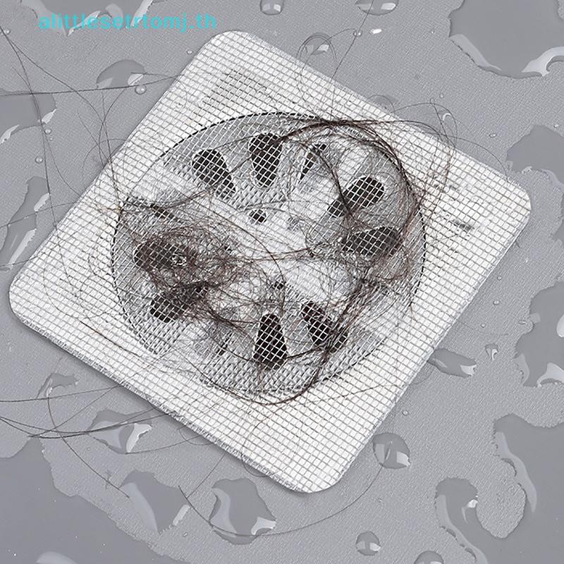 Alittlese 1/10 ชิ้นทิ้งชั้นท่อระบายน้ําสติกเกอร์ห้องอาบน้ําท่อระบายน้ําผม Catcher ฝาครอบอ่างล้างจานกรองผมกรองตาข่ายสติกเกอร์ TH - รูปที่ 4