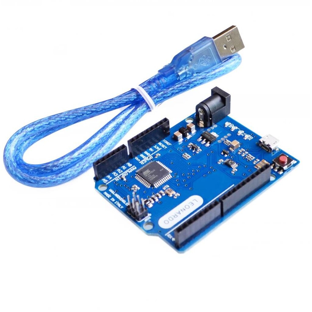 บอร์ด Leonardo พร้อมสาย Micro USB