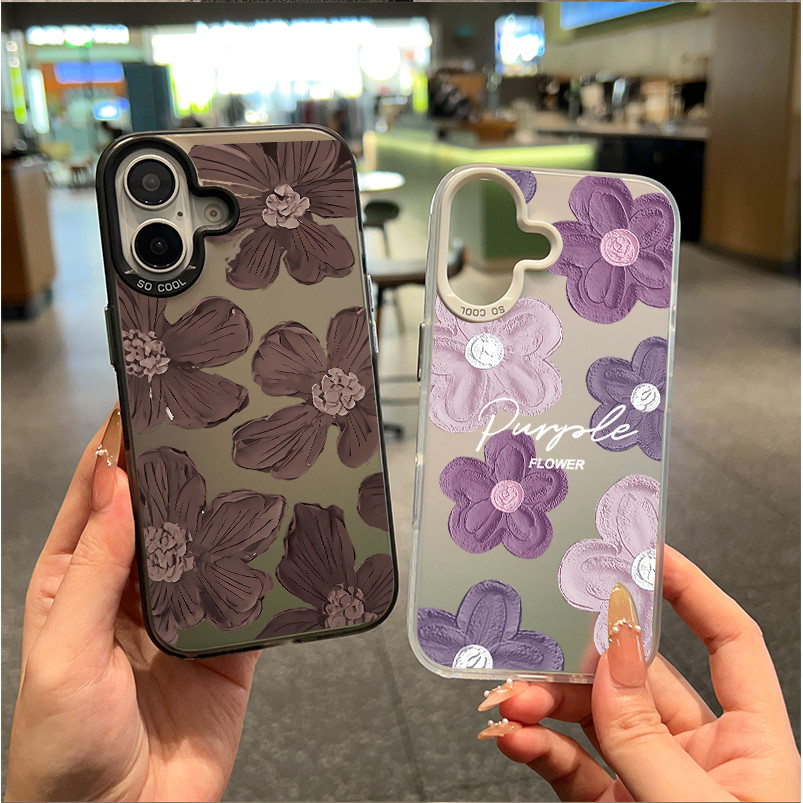 สำหรับ OPPO A18 A38 A15 A15s A60 A35 A17 A17K A79 5Gดอกไม้สีน้ำตาลขนาดเล็ก OPPOA57(4G) A77 A77S(4G) - รูปที่ 6