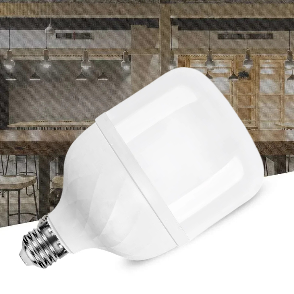 หลอดไฟ LED หลอดไฟประหยัดพลังงาน E27 5W 10W 15W 20W 30W 40W 50W 60W 80W220V สีขาว 6000K SMD โคมไฟสําหรับห้องนั่งเล่น