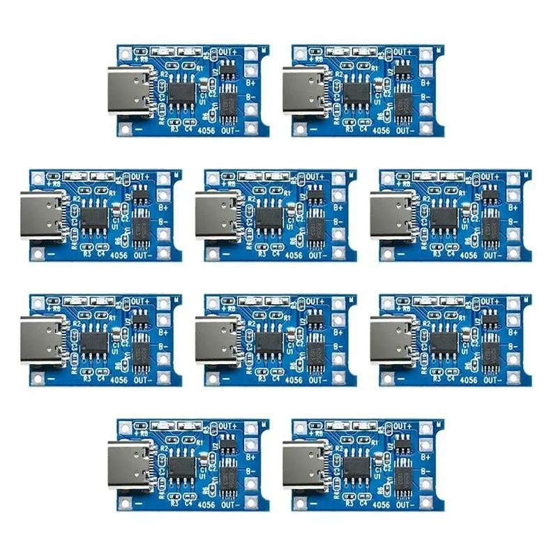 5pcs 10pcs Type-c Micro USB 5V 1A 18650 TP4056 แบตเตอรี่ลิเธียมโมดูลชาร์จบอร์ดป้องกันฟังก์ชั่น Dual 1A