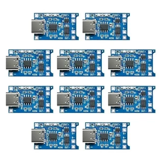 5pcs 10pcs Type-c Micro USB 5V 1A 18650 TP4056 แบตเตอรี่ลิเธียมโมดูลชาร์จบอร์ดป้องกันฟังก์ชั่น Dual 1A