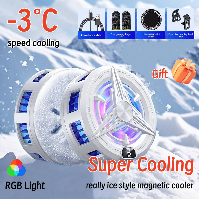 จริงๆสไตล์น้ําแข็งฮีทซิงค์ SR02 Pro โทรศัพท์มือถือคูลเลอร์หม้อน้ําสําหรับเล่นเกมพัดลมระบายความร้อน H