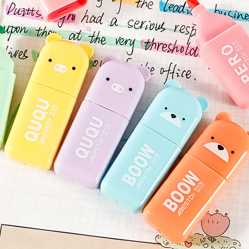 มินิการ์ตูนไฮไลท์ชุดนักเรียนคีย์มาร์คเกอร์ปากกากราฟฟิตีwj783