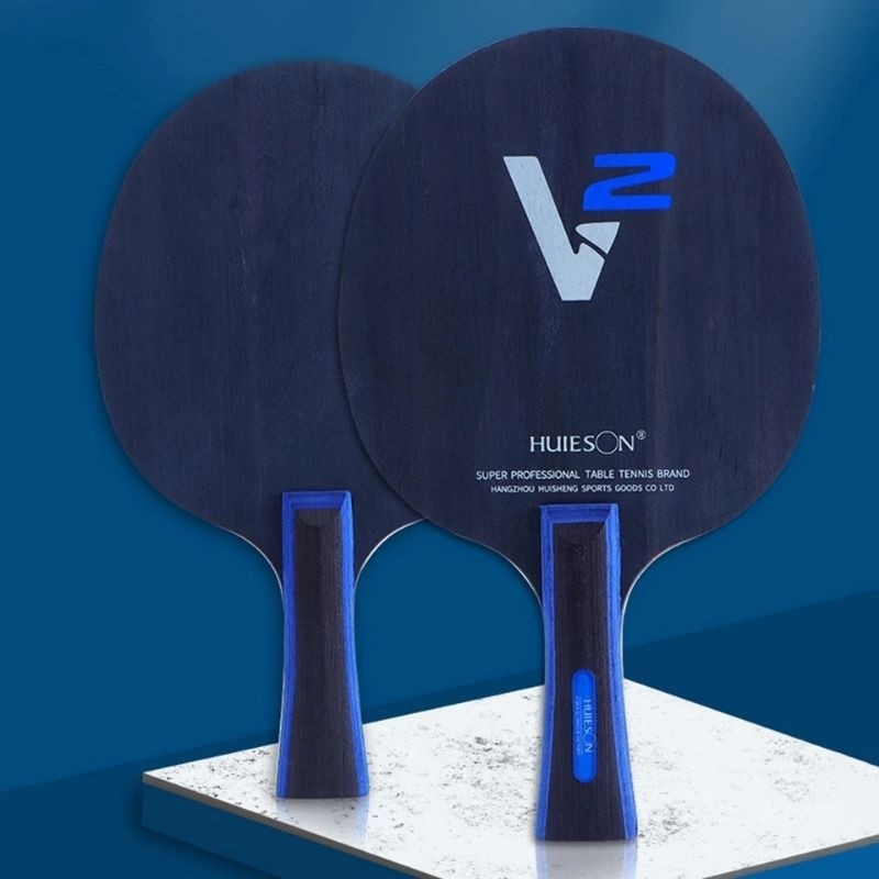 Huieson V2 ไม้ Bet 7 มม.ทนทานคุณภาพสูง - pingpong bet แร็กเก็ต 7 ชั้นแผ่นด้านล่างไม้