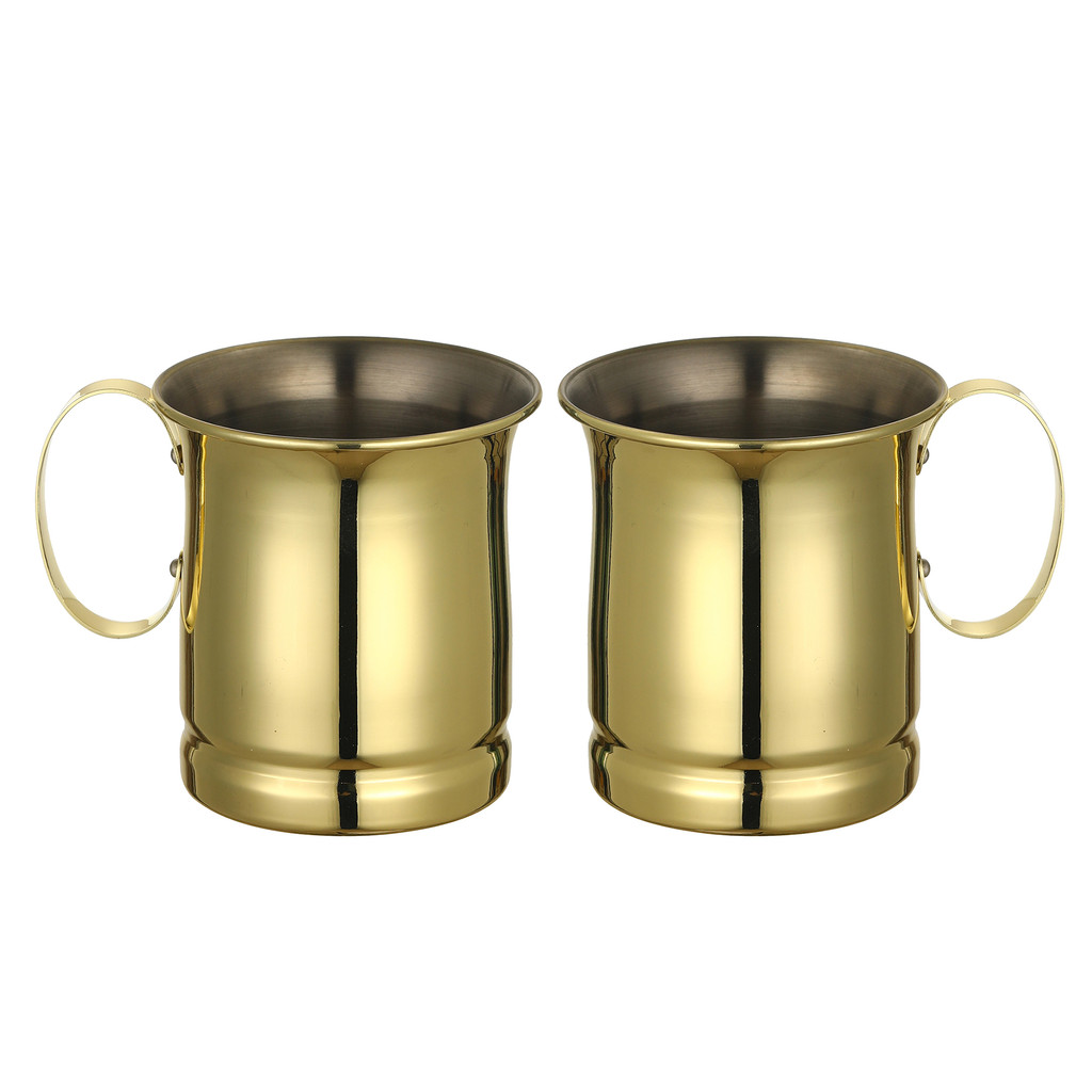 2PCS Moscow Mule แก้ว Mule ถ้วยเครื่องดื่มแก้ว Coffer ถ้วย
