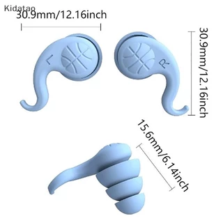 Kidatao ที่อุดหูกันเสียงสําหรับการนอนหลับซิลิโคนอ่อนนุ่มหู Muffs Noise Protection Travel Reusable Protection Sound Blocking Ear Plugs ใหม่