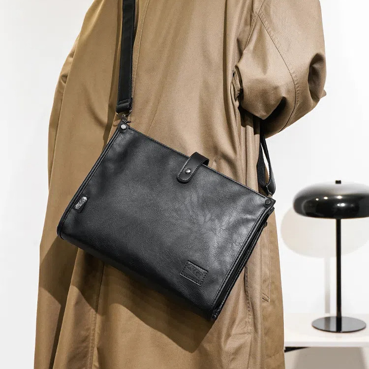 Sunwish -ETONWEAG - No.YH3815 2024 Classic Large Vintage Messenger Bag Men Leather Sling Bag
