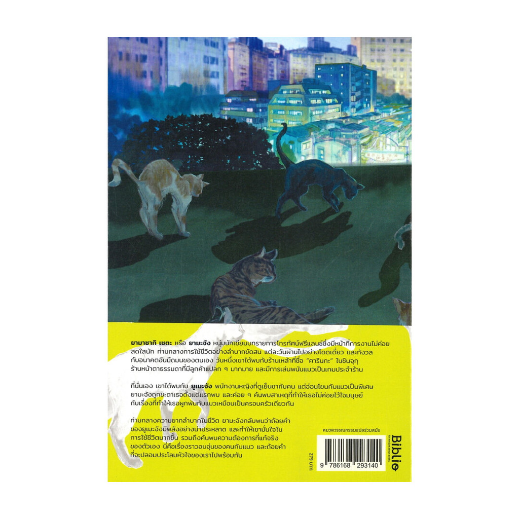 นายอินทร์ หนังสือ ค่ำคืน คนเหงา เราและแมว SHINJUKU NO NEKO ราคา ถูกที่สุด ดีลบีเคเค แกลเลอรีภาพที่ 2