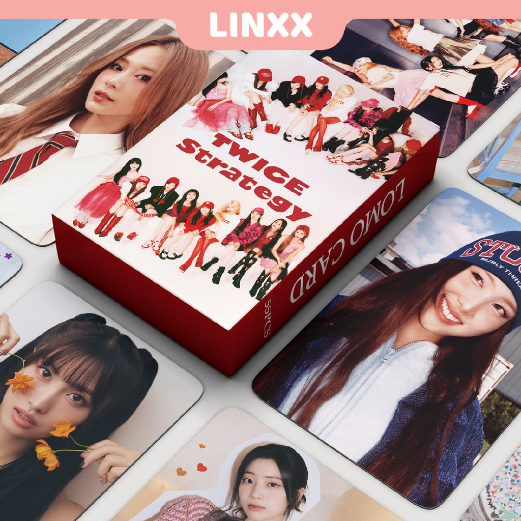 Linxx 55 ชิ้น TWICE Strategy อัลบั้ม Lomo Card Kpop Photocards ชุดโปสการ์ด