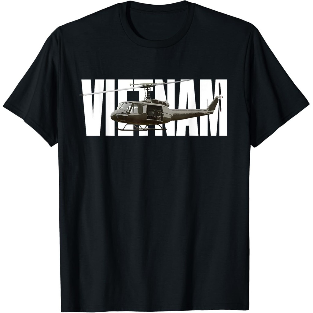 เวียดนาม Veterans Uh1 Uh-1 Huey เฮลิคอปเตอร์เสื้อยืด