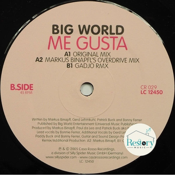 แผ่นเสียง Big World - Me Gusta (Vinyl) (VG)