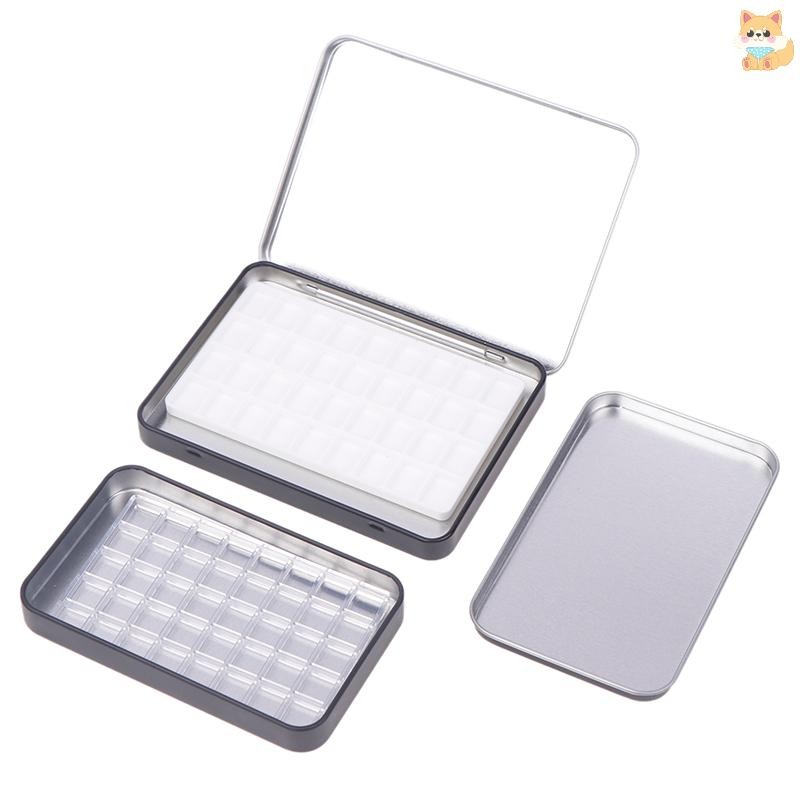 [VI] แบบพกพาเปล่าสีน้ําดีบุกกล่อง 36/40 กริดสีน้ําสี Palette Travel Paing ถาดสีอุปกรณ์ศิลปะ TH