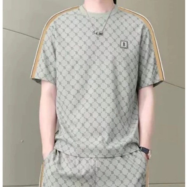 ผู้ชายฤดูร้อนสไตล์ใหม่ระดับไฮเอนด์หลวมทุกการแข่งขันชุดลําลอง