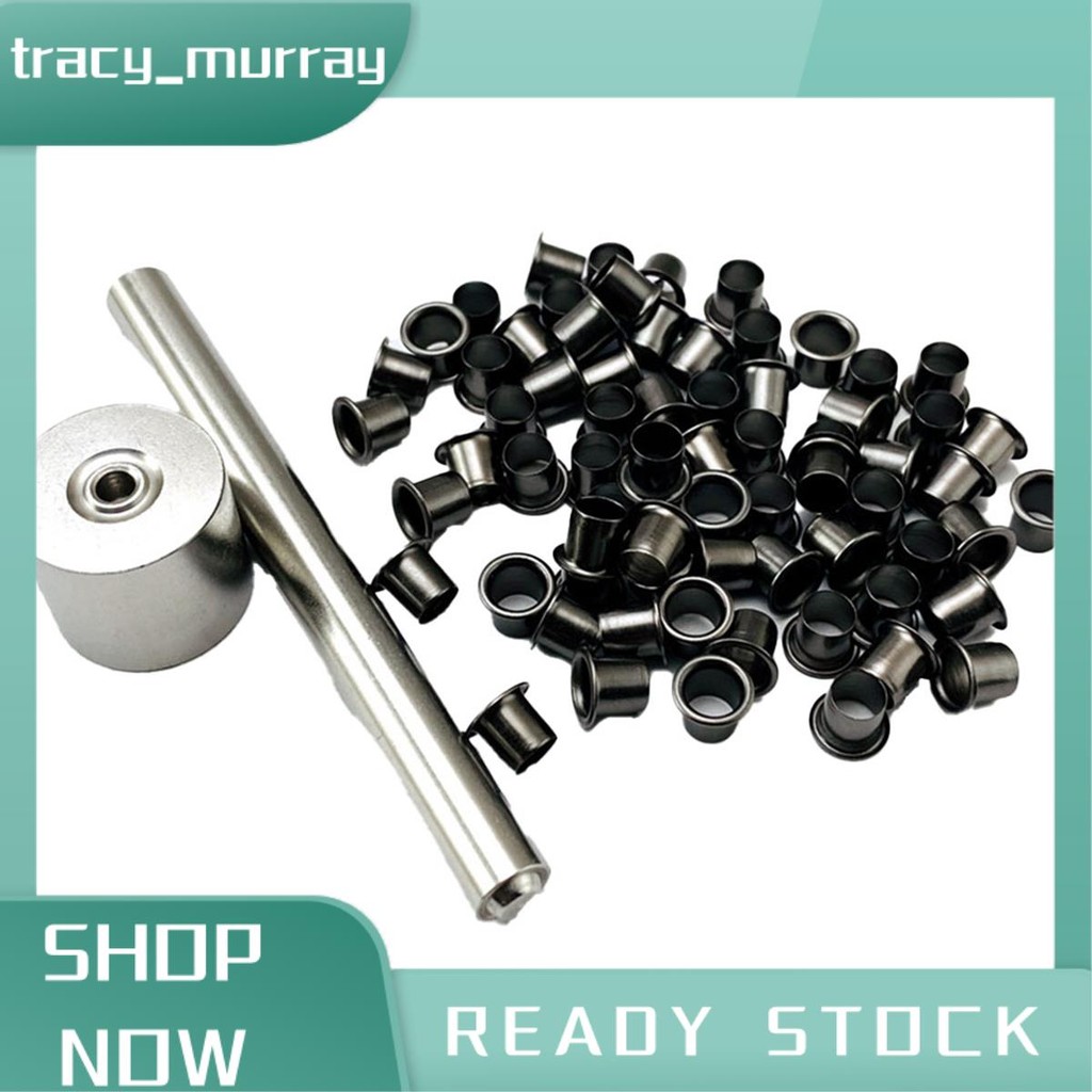 tracy_murray 100 ชิ้น K-Shath ตาไก่ Rivets ติดตั้ง Fix เครื่องมืออะไหล่อุปกรณ์เสริม 7.5 มม.Kydex Sheath Scabbards ตาไก่หัวเข็มขัดเล็บ Pin