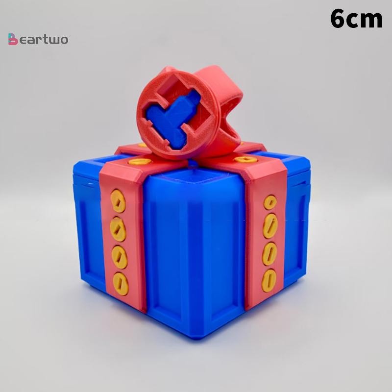 <beartwo> Annoying กล่องของขวัญพร้อมสกรูขนาดใหญ่ Annoying กล่องของขวัญ Prank สกรูกล่อง 3D พิมพ์กล่องของขวัญเงินคอนเทนเนอร์ของขวัญคริสต์มาส - รูปที่ 5
