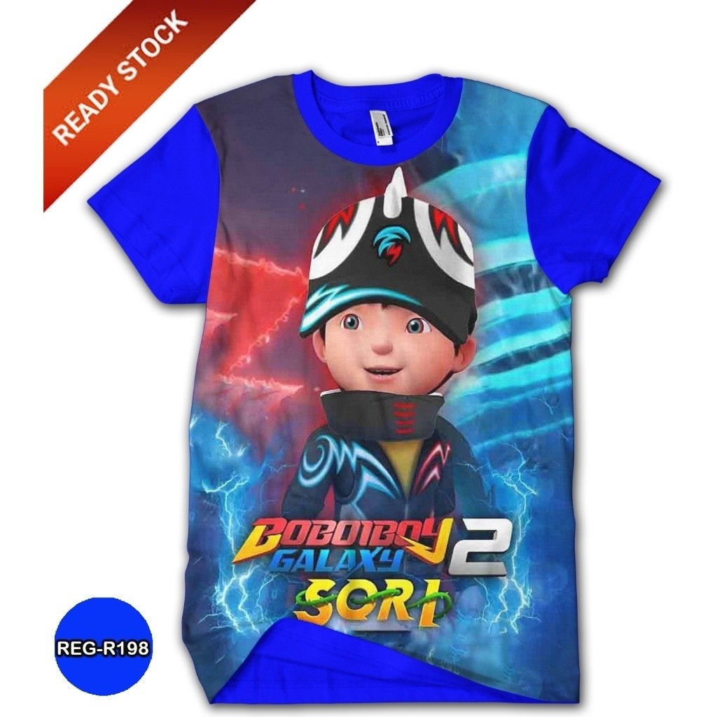 Boboiboy Pattern 3D Printing Boy Casual Fashion Cute Boy T-shirt