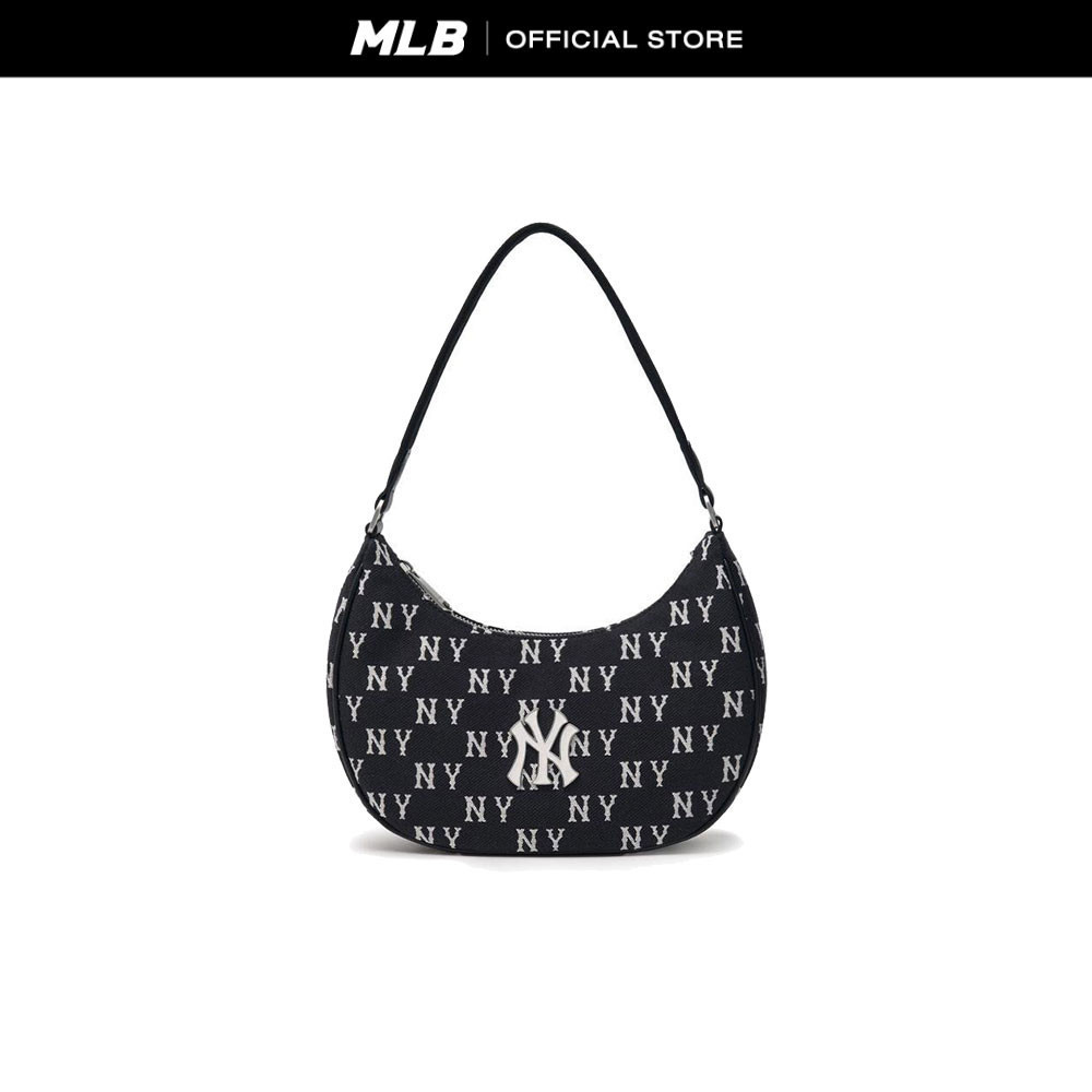 MLB กระเป๋าสะพายไหล่ Unisex Classic Jacquard Monogram รุ่น 3ABQS014N 50BKS - สีดำ