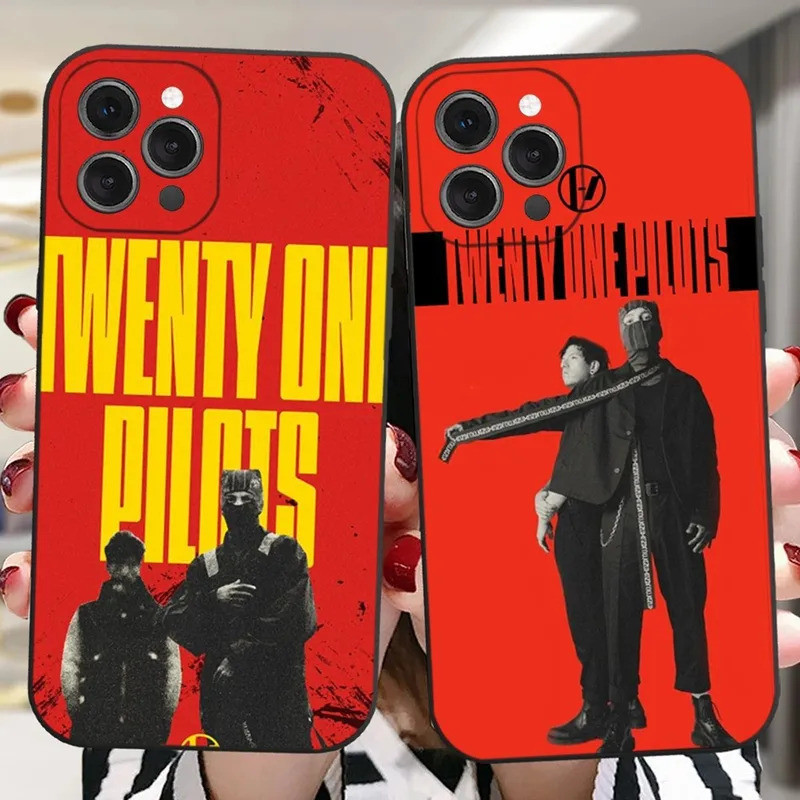 TK-1 T-Twenty One Pilots เคสโทรศัพท์สําหรับ iPhone 16, 17,15,14,13,12,11 Plus,Pro,Max,XR,XS,X,7,8 Pl