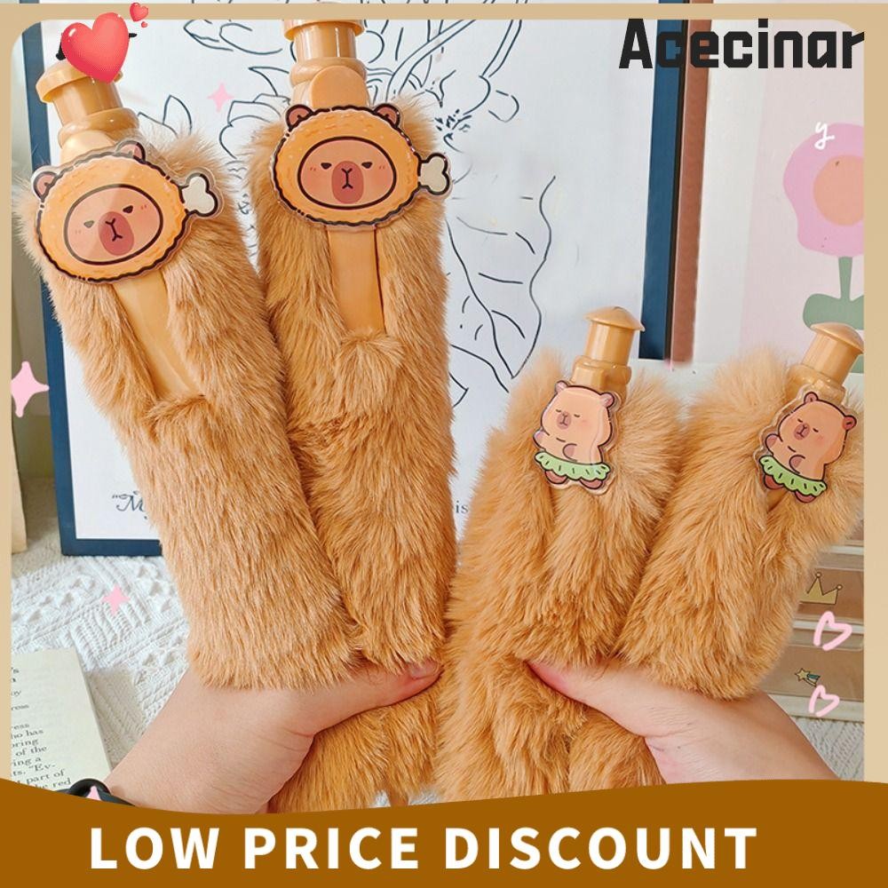 Acecinar ปากกาลูกลื่นขนาดใหญ่, ปากกาเจลพลาสติกตุ๊กตา, Capybara Press-on ขนาดใหญ่ Oversize Writting ปากกาโรงเรียน Office