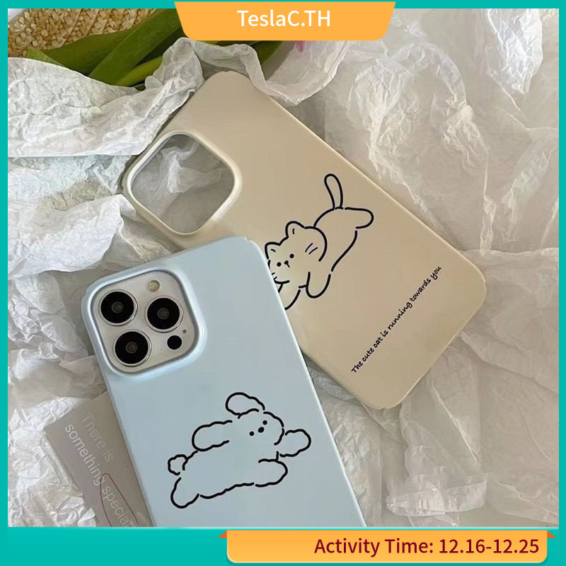 เคสโทรศัพท์มือถือแบบแข็ง ลายเส้น เรียบง่าย สําหรับ iphone14promax iPhone15 14 11 12 13 XS XR UUEG
