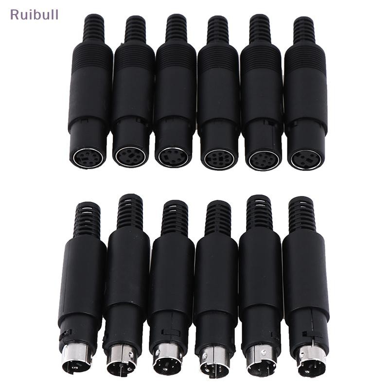 ใหม่ Mini DIN Plug Socket Connector 3/4/5/6/7/8 PIN แชสซีสาย Mount ชายหญิง HOT