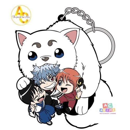 พวงกุญแจ Gintama Gin-san & Kagura & Shinpachi no Yorozuya Gin-chan