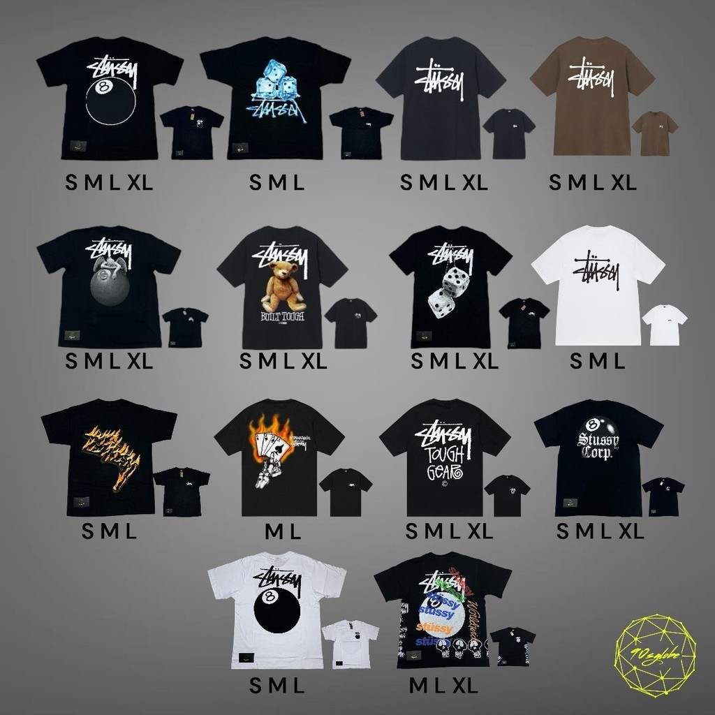 Stussy Printing Tee USA Oversize